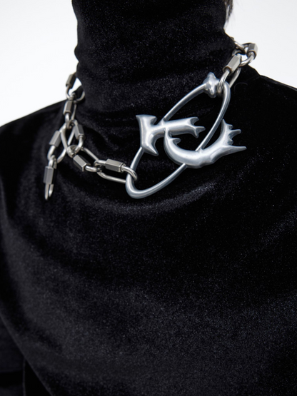 "ArguE CulturE" Signature Titanium Lock Necklace