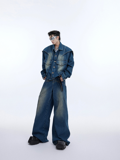 "ArguE CulturE" Double-Layer Denim Suit