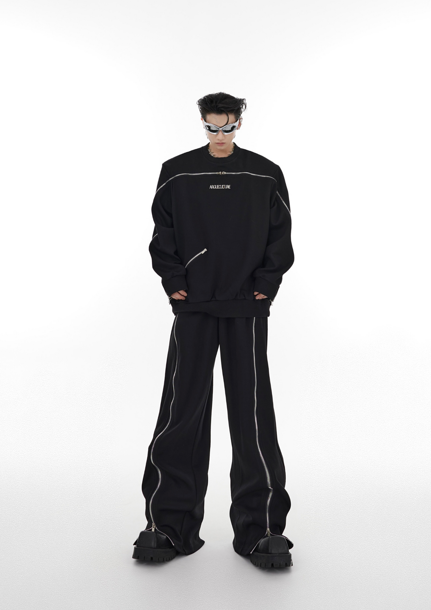 "ArguE CulturE" Deconstructed Zip-Drive Suit