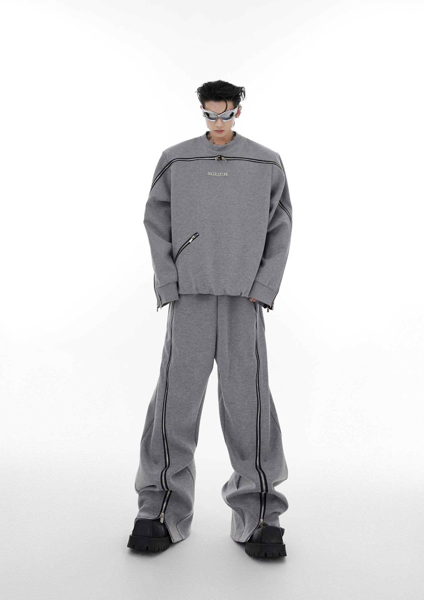 "ArguE CulturE" Deconstructed Zip-Drive Suit