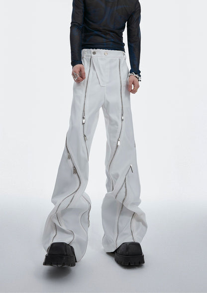 "ArguE CulturE" Deconstructed Zipper Flare Pants