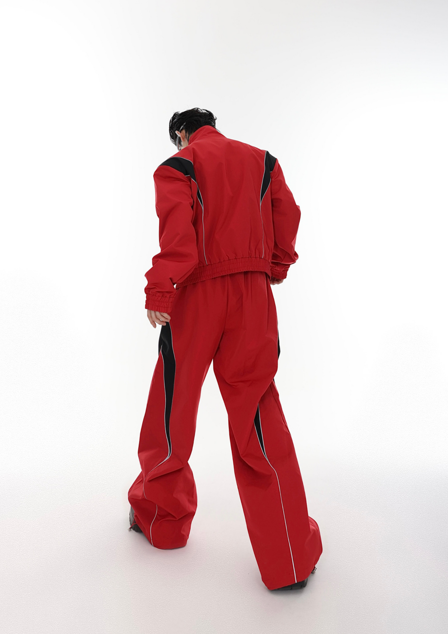 "ArguE CulturE" Deconstructed Reflective Splicing Suit