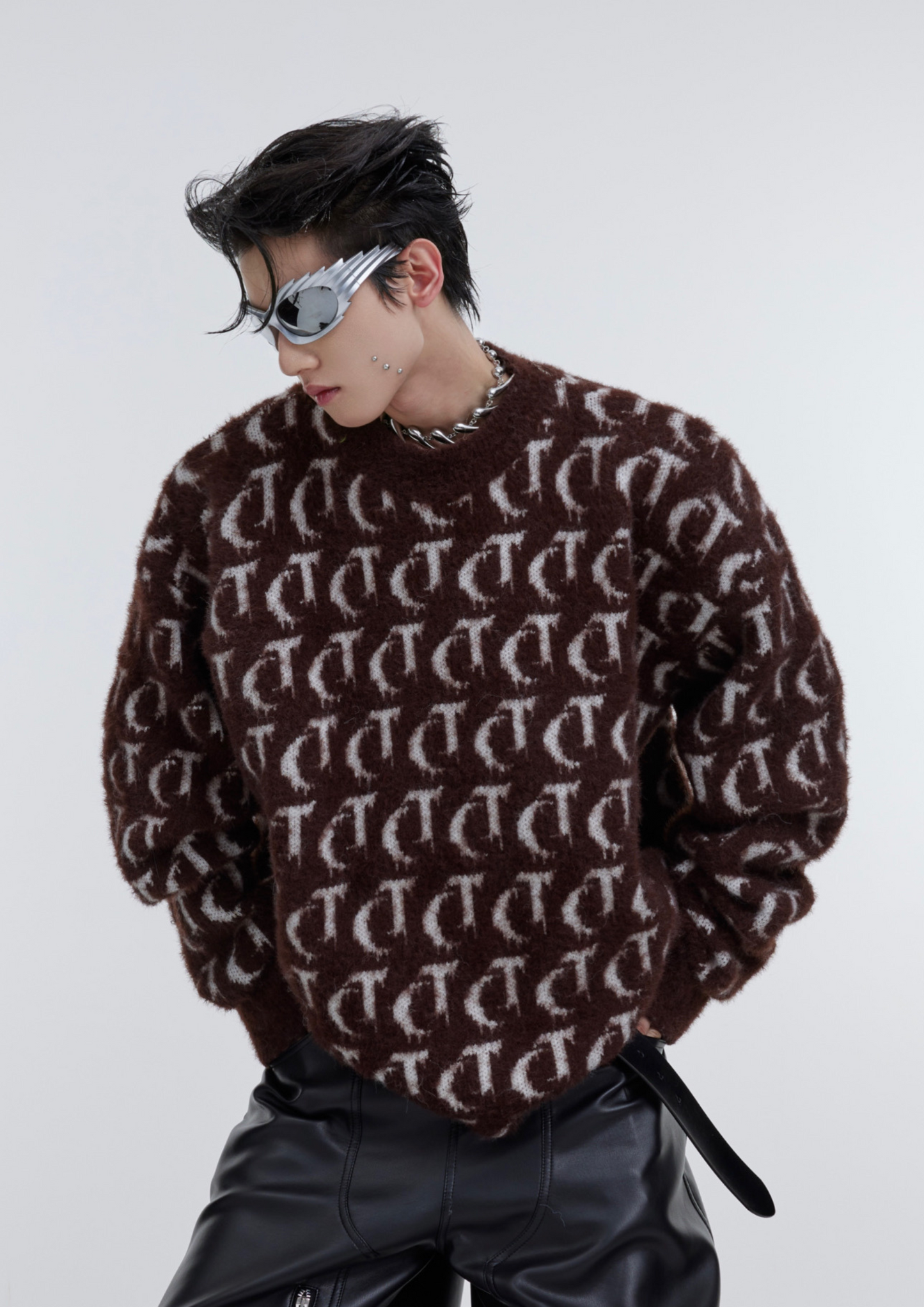 "ArguE CulturE" Allover US Oversized Knitted Sweater