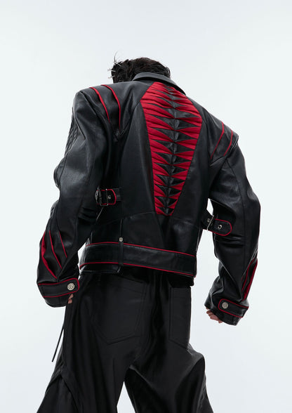 "ArguE CulturE" Deconstructed Spine Pleated Design Jacket