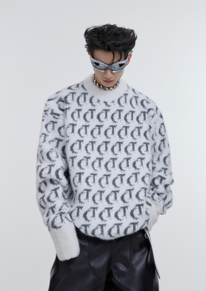 "ArguE CulturE" Allover US Oversized Knitted Sweater