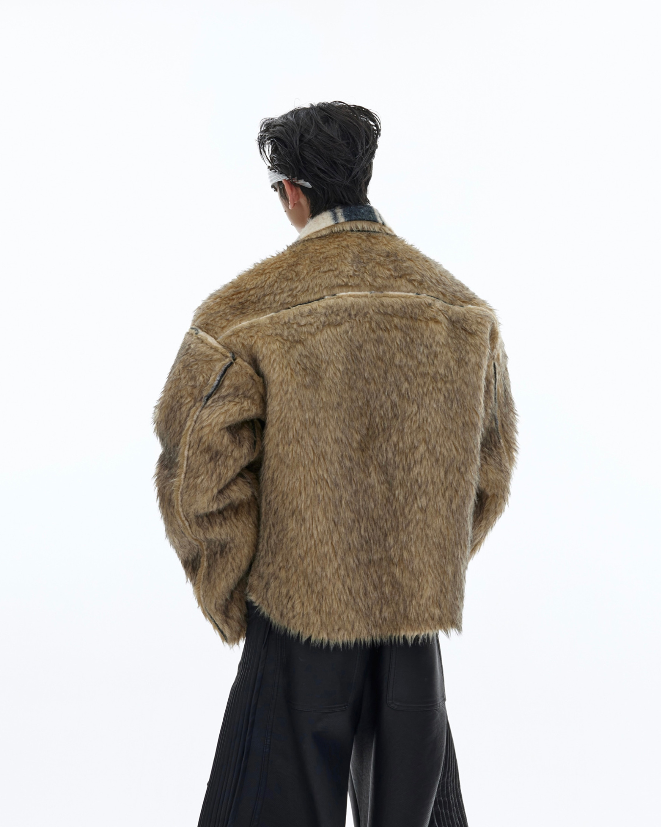 "ArguE CulturE" Anti-Mink Cashmere Wool Reversiable Jacket