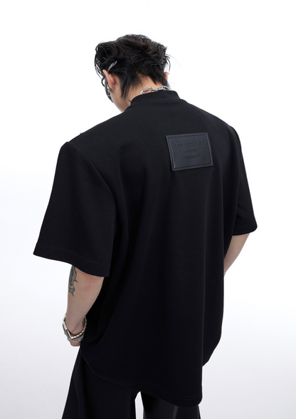 "ArguE CulturE" Deconstructed Heavy-Duty Zipper Split Double-Layer Tees