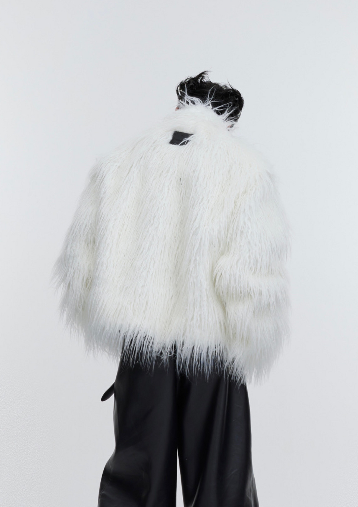 "ArguE CulturE" Anti-Mink Corrugated Long Fur Jacket