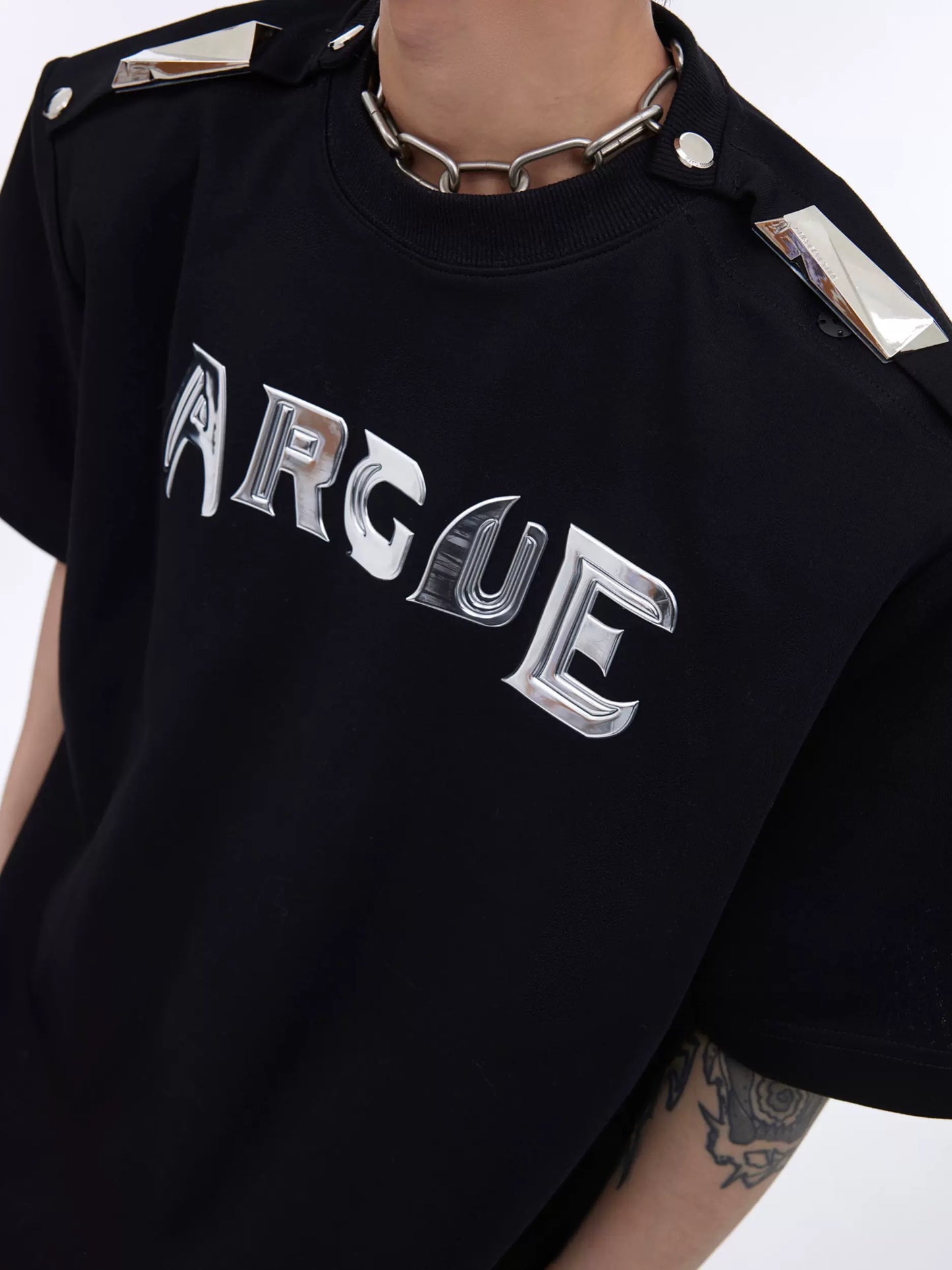 "ArguE CulturE" Strong Shoulders Oversized Tees