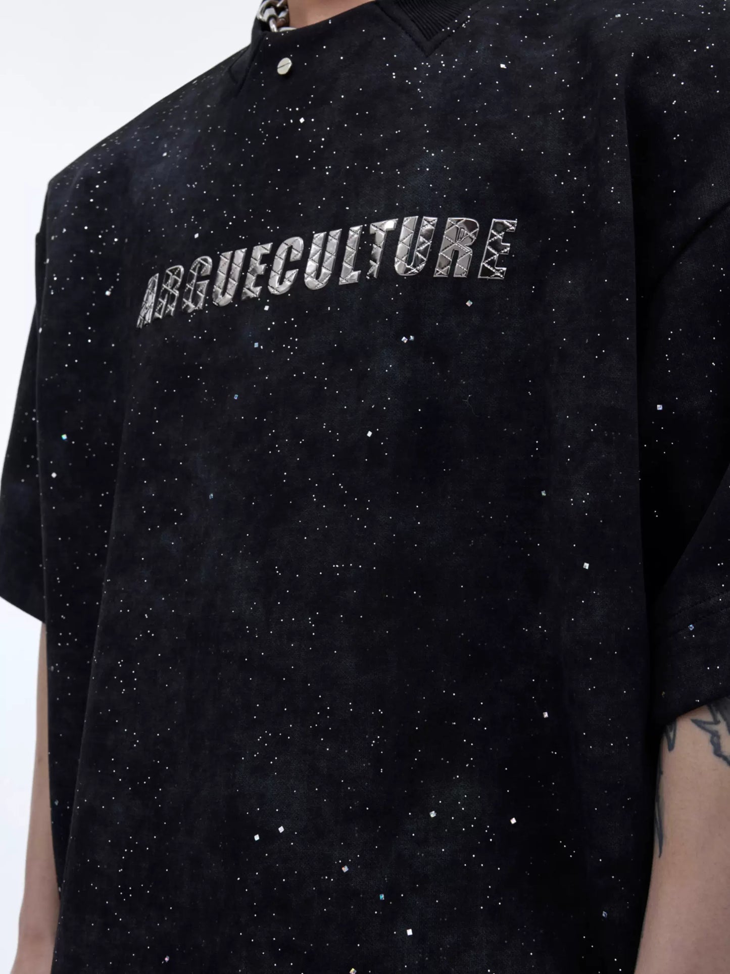 "ArguE CulturE" Glittered Culture Short Sleeve Tees