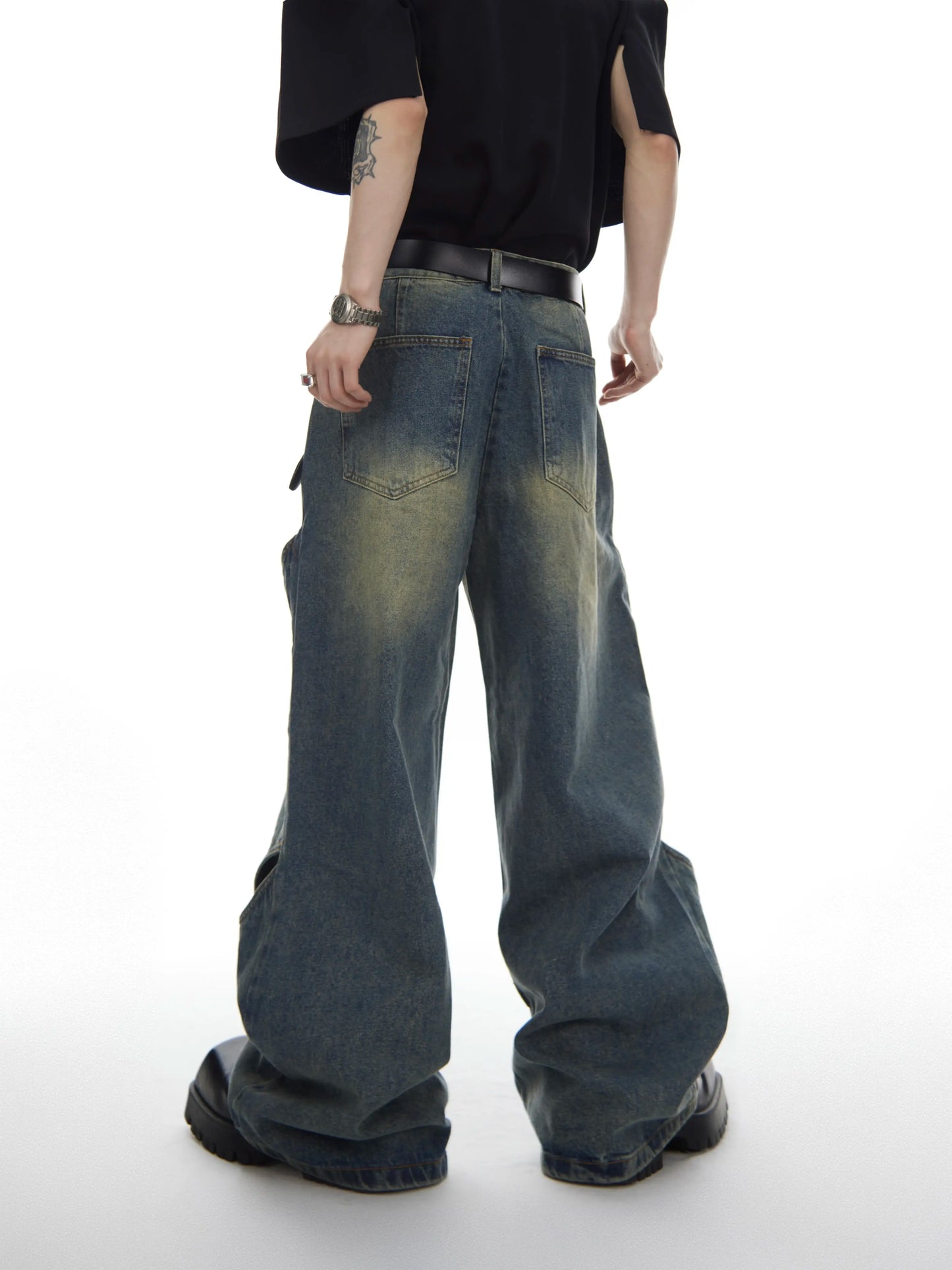 "ArguE CulturE" Loose Cut's Wide Leg Jeans