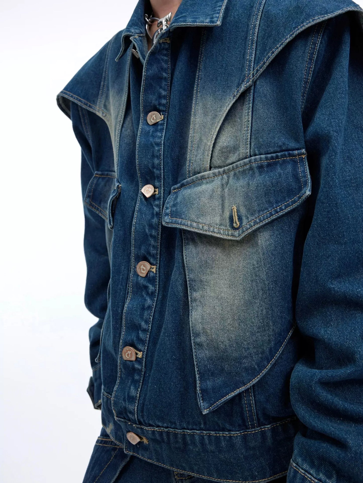 "ArguE CulturE" Double-Layer Denim Suit