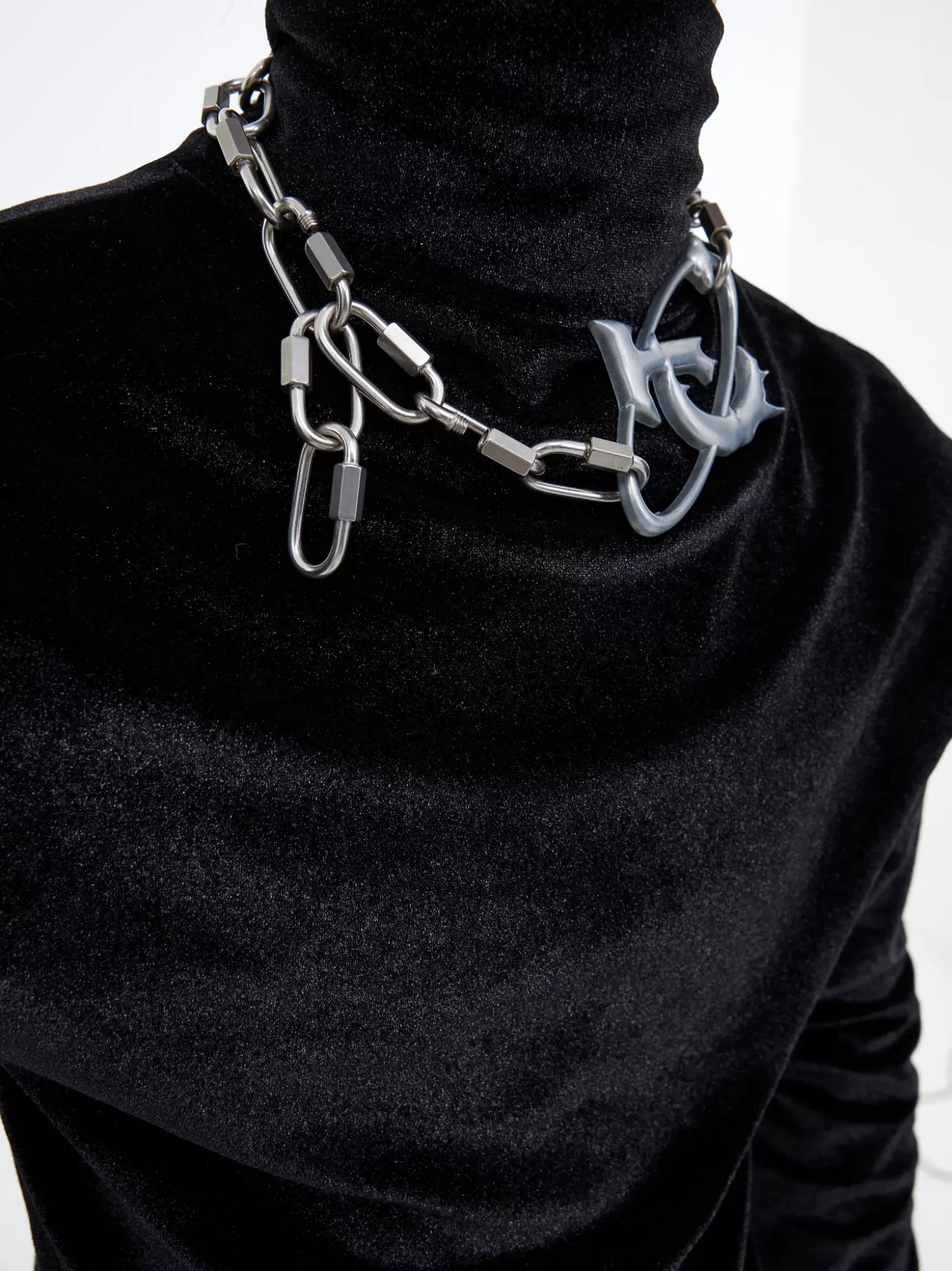 "ArguE CulturE" Signature Titanium Lock Necklace