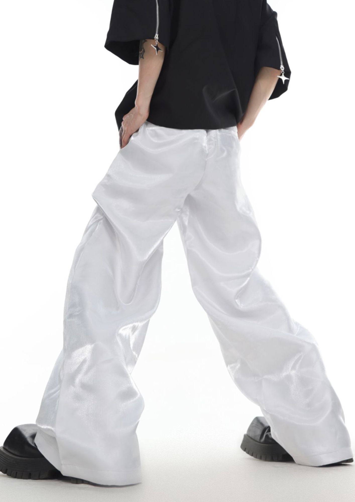 "ArguE CulturE" Liquid Advanced Light Drape Loose Pants