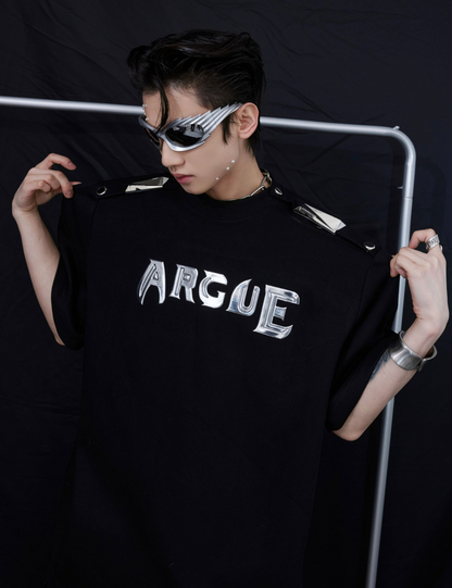 "ArguE CulturE" Strong Shoulders Oversized Tees