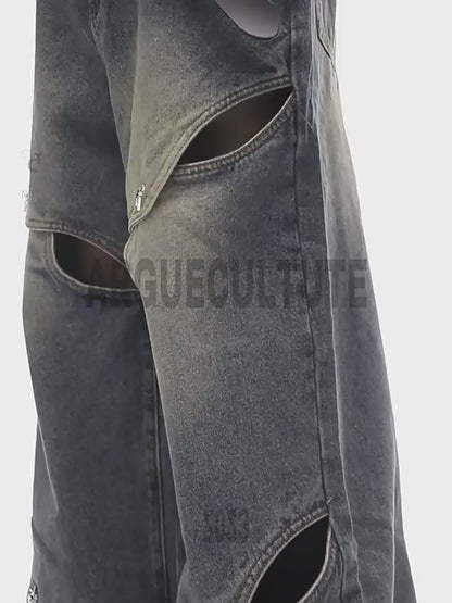 "ArguE CulturE" Loose Cut's Wide Leg Jeans