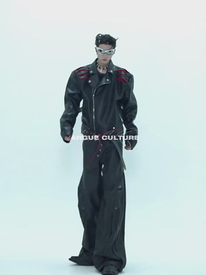 "ArguE CulturE" Deconstructed Spine Pleated Design Jacket