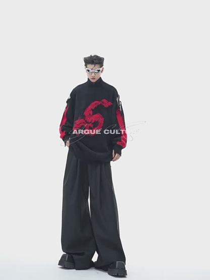 "ArguE CulturE" Dragon Slay Oversized Sweater