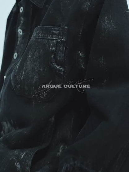 "ArguE CulturE" Metal Rivet Denim Suit