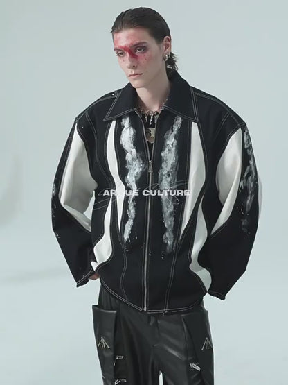 "ArguE CulturE" Deconstructed Loose Silhouette Jacket