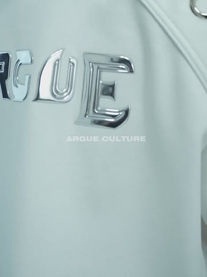 "ArguE CulturE" Shoulder Tri-Rings Oversized Tees