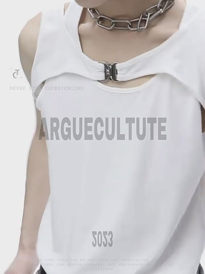 "ArguE CulturE" Deconstructed Two Piece Vest